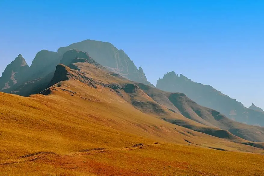 Drakensberg mountain range is one of the most beautiful regions in South Africa