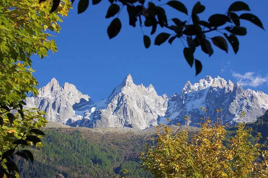 Mountain scenery near Chamonix - a perfect day trip from Geneva Switzerland