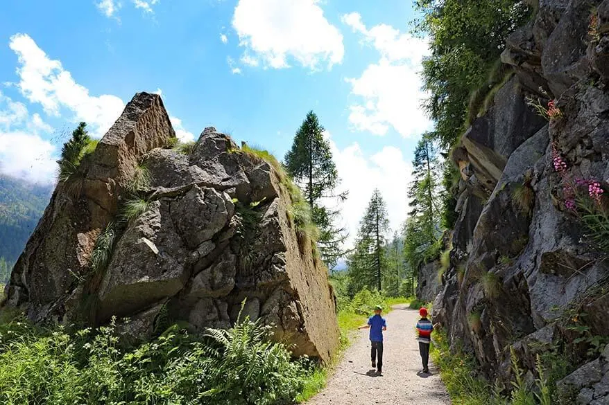 Hiking to Rifugio Val di Fumo with kids - easy but very rewarding hike in Trentino Italy