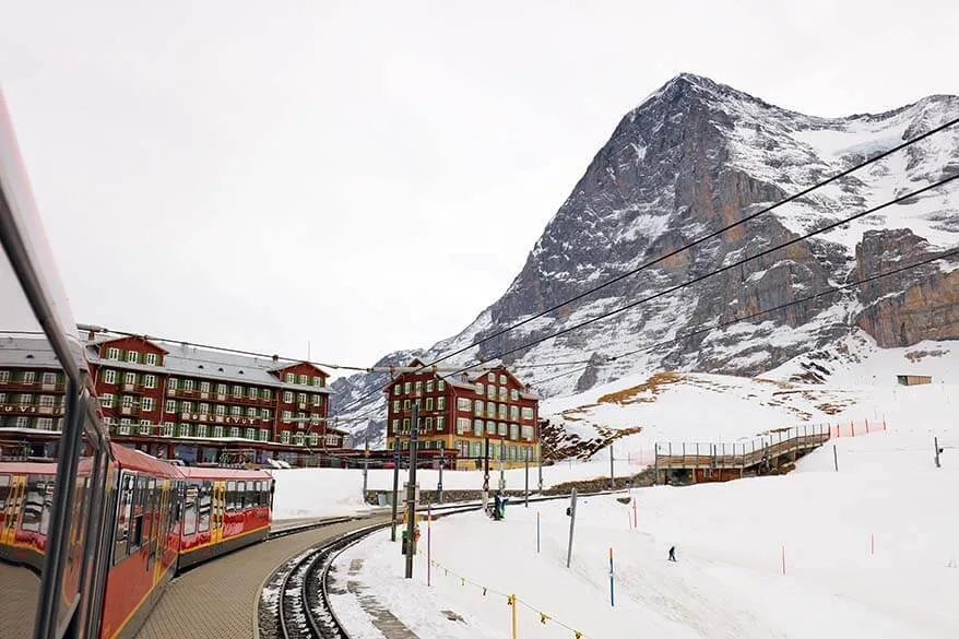 Jungfrau Railway to Jungfraujoch starts at Kleine Scheidegg in Switzerland