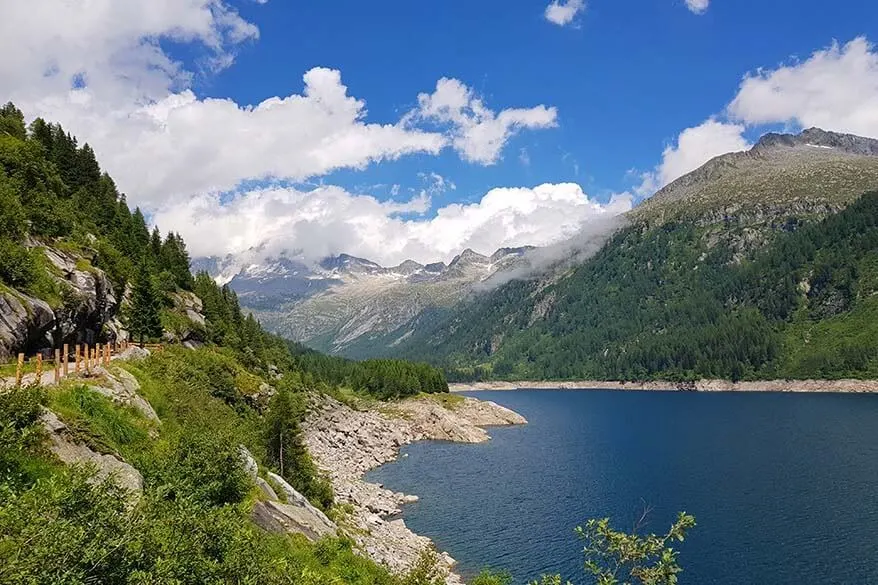 Lago di Malga Bissina along Val di Fumo hike - one of the best hikes in Trentino region in Italy