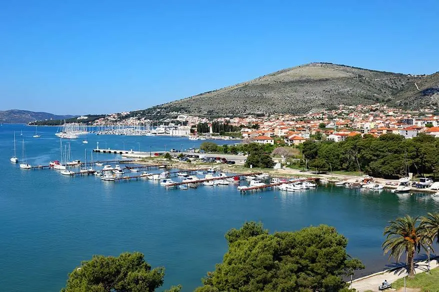 Beautiful coastline near Trogir in Croatia