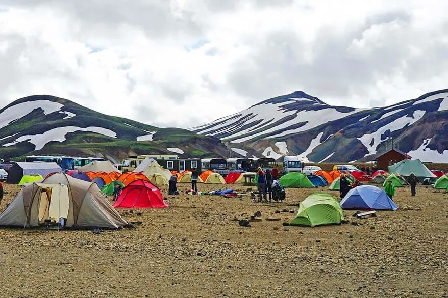 Camping in Icelandic highlands