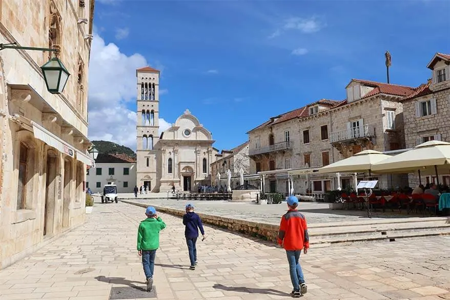 Hvar town is one of the highlights of the Blue Cave tour from Split