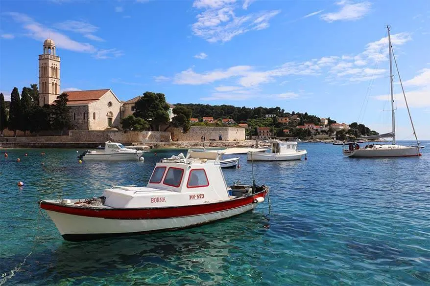 Hvar town on Hvar island in Croatia