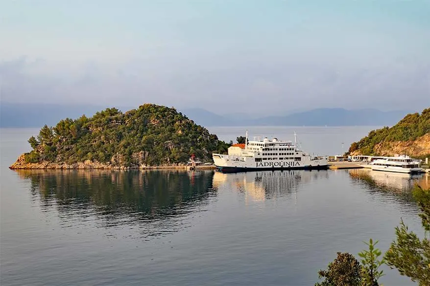 Jadrolinija ferry - best way to visit Croatian islands when traveling by car