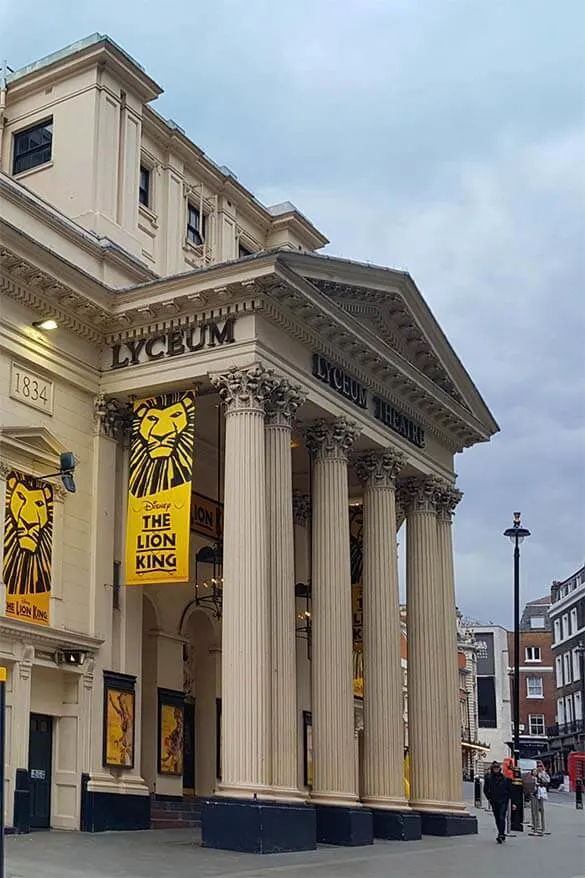 Lion king musical - one of the best things to do in London with kids