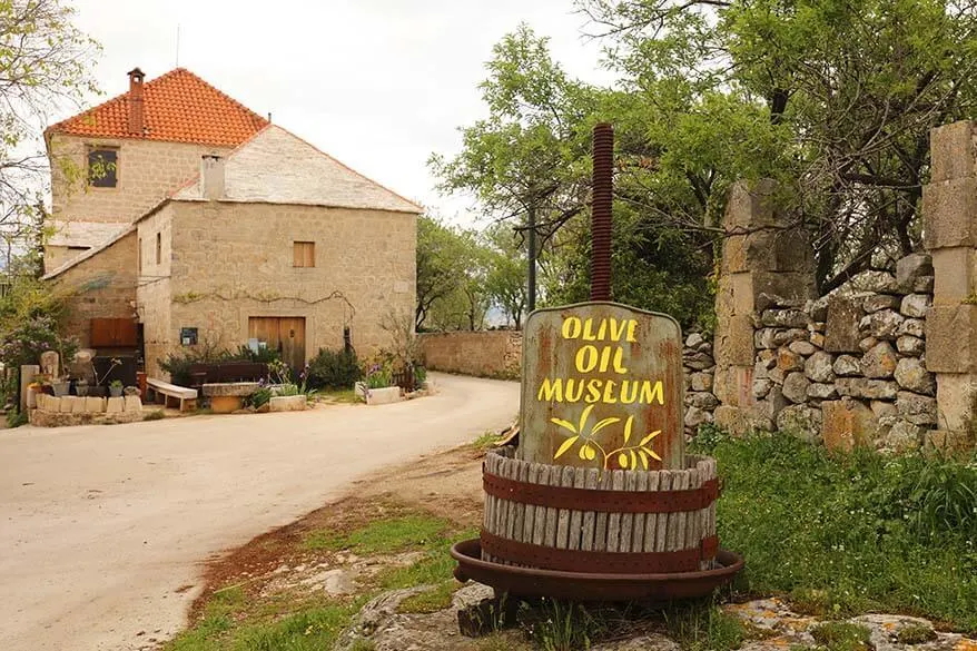 Olive oil museum in Skrip on Brac island in Croatia