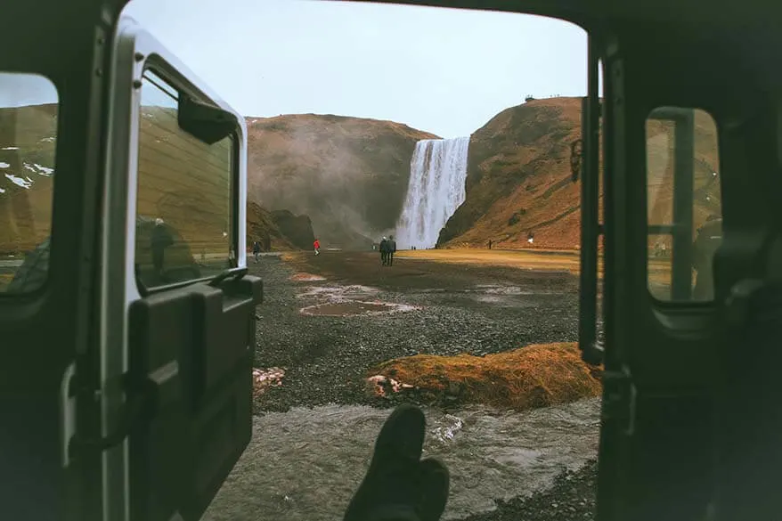 Sleeping in a car is a cheap way to camp in Iceland