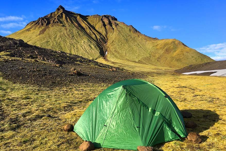 Where is wild camping allowed with a rooftop tent?