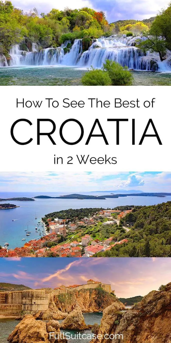Two weeks in Croatia - travel itinerary
