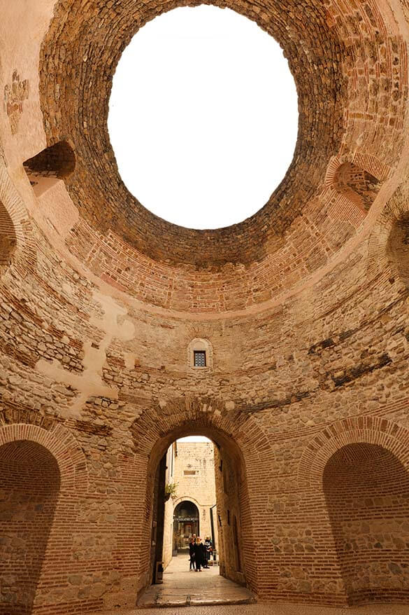 Vestibule in Diocletian's Palace in Split Croatia