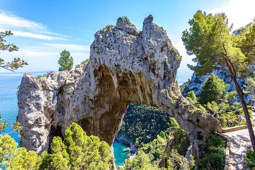 Arco Naturale is one of the best things to see in Capri Italy