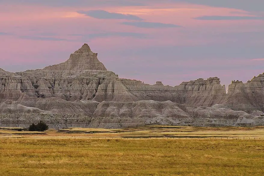 Badlands National Park - one of the best places to visit near Mt Rushmore