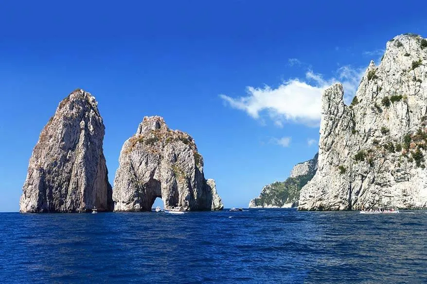 Faraglioni rock formations - one of the top Capri attractions