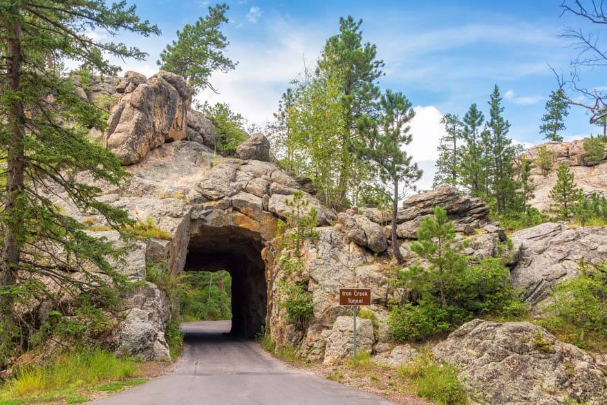 Iron Creek Tunnel - Needles Highway nel Custer State Park