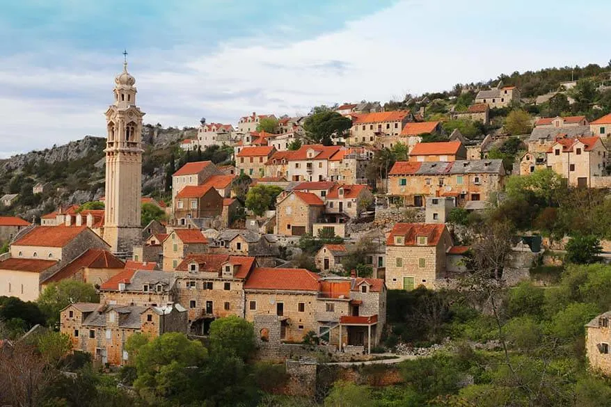 Lozisca town on Brac island Croatia