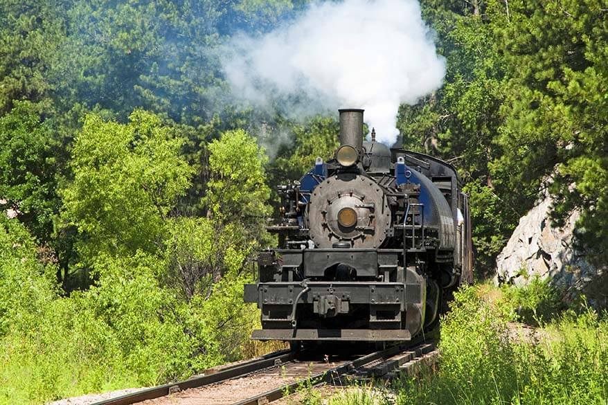 Old West Shootout 1880 tren între Hill City și Keystone SD 