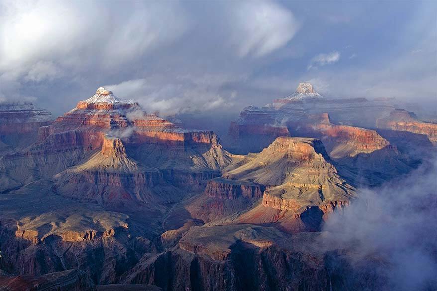 Powell Point along Hermit Road in Grand Canyon