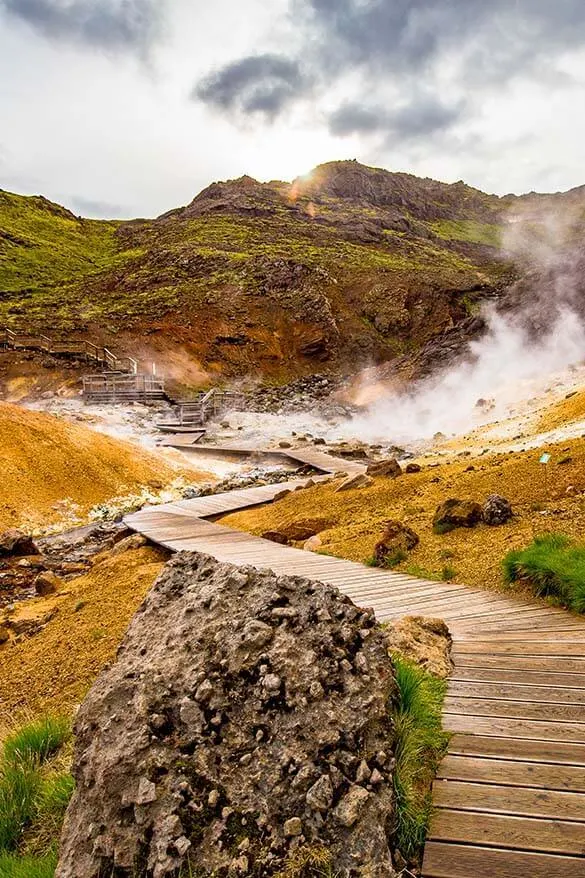 Seltun geothermal area in Reykjanes peninsula