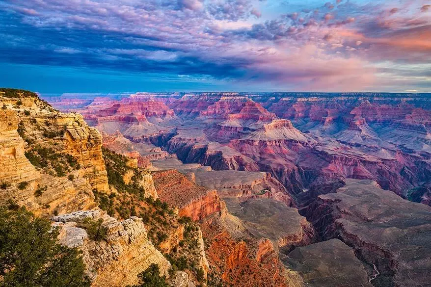 South Rim is the best option if you have just one day in the Grand Canyon