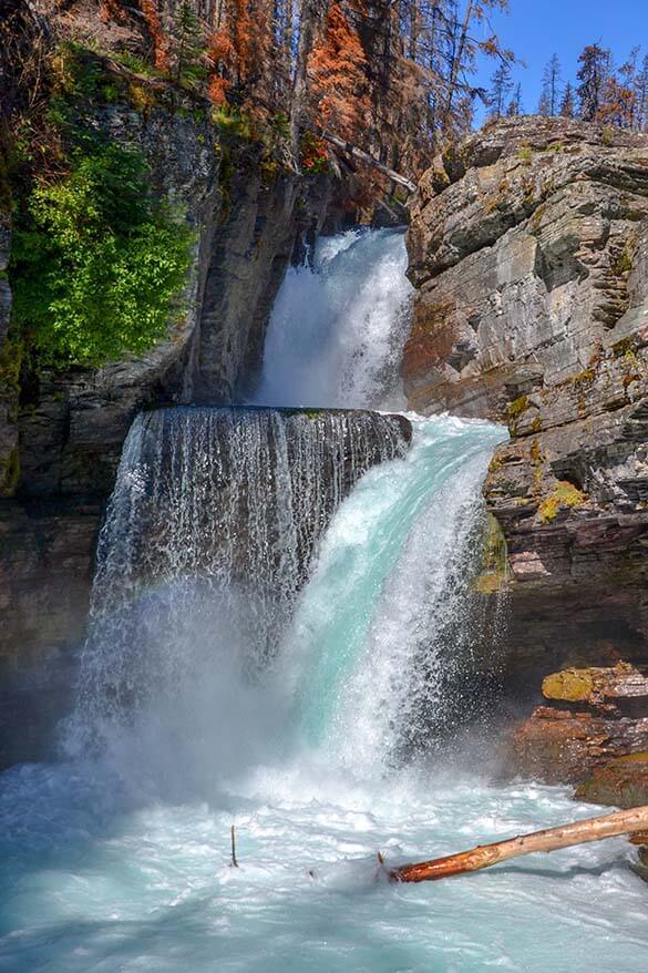 St Mary’s Falls in Glacier National Park