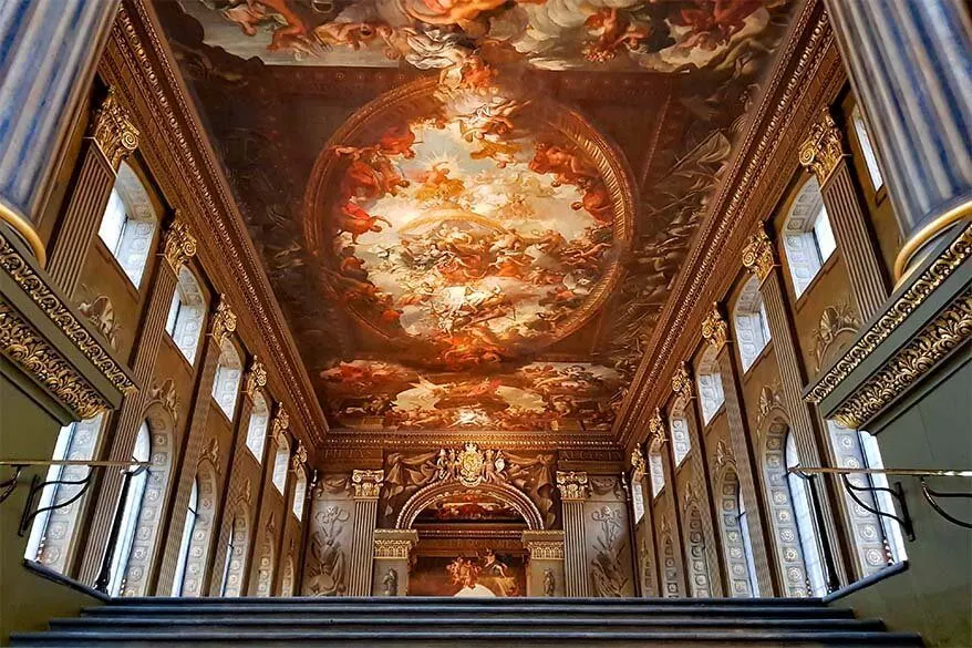 The Painted Hall in the Old Royal Naval College - must see in Greenwich