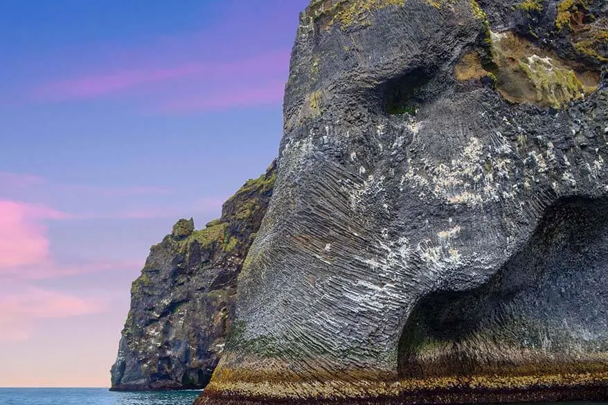 Elephant Rock in the Westman Islands Iceland