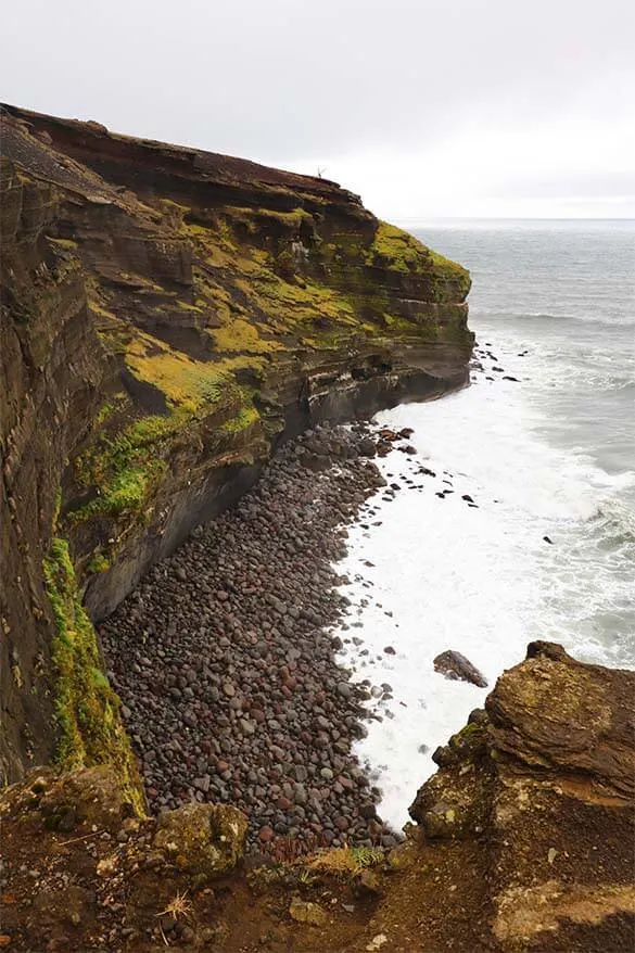 Cliffs at Krysuvikurberg on Reykjanes Peninsula Iceland