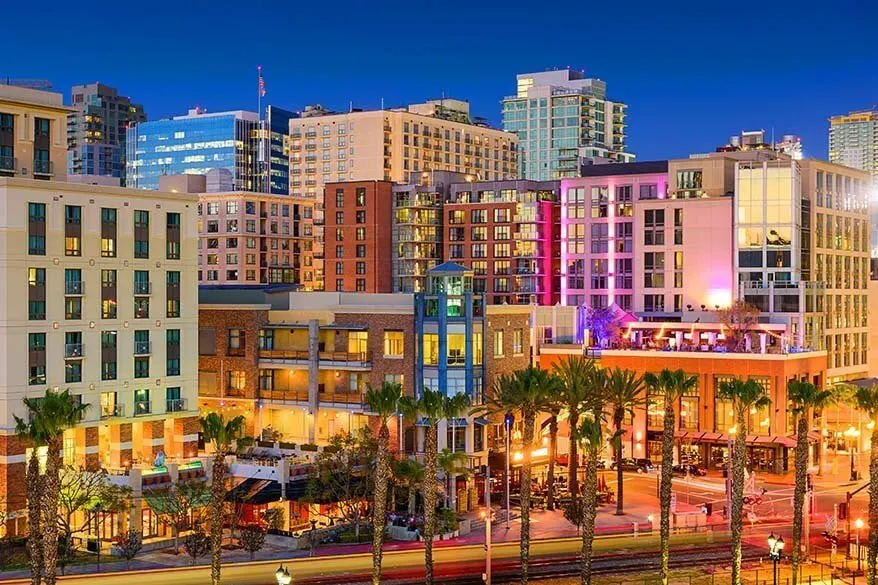 Gaslamp Quarter - one of the best places to see in San Diego California