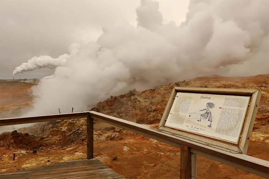 Gunnuhver geothermal area - one of the best places to see in Reykjanes Peninsula in Iceland