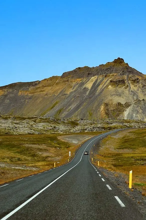 Road on Snaefellsnes Peninsula in Iceland