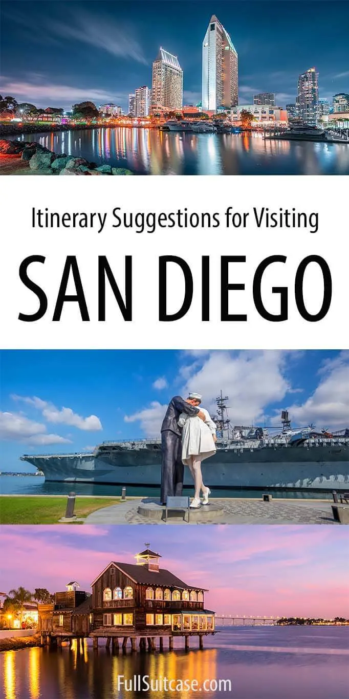 San Diego itinerary - best things to see and do in San Diego in one, two, or three days
