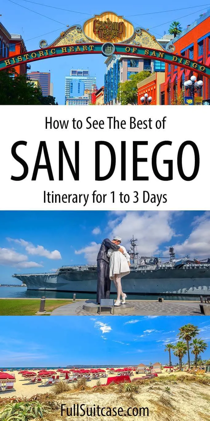 San Diego itinerary for one to three days