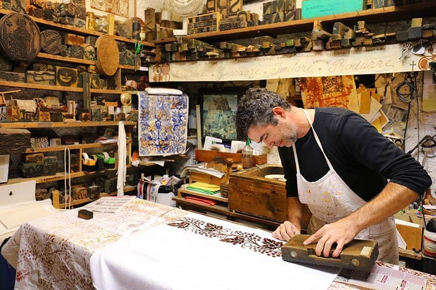 Artisan Printing House Marchi in Santarcangelo di Romagna in Italy