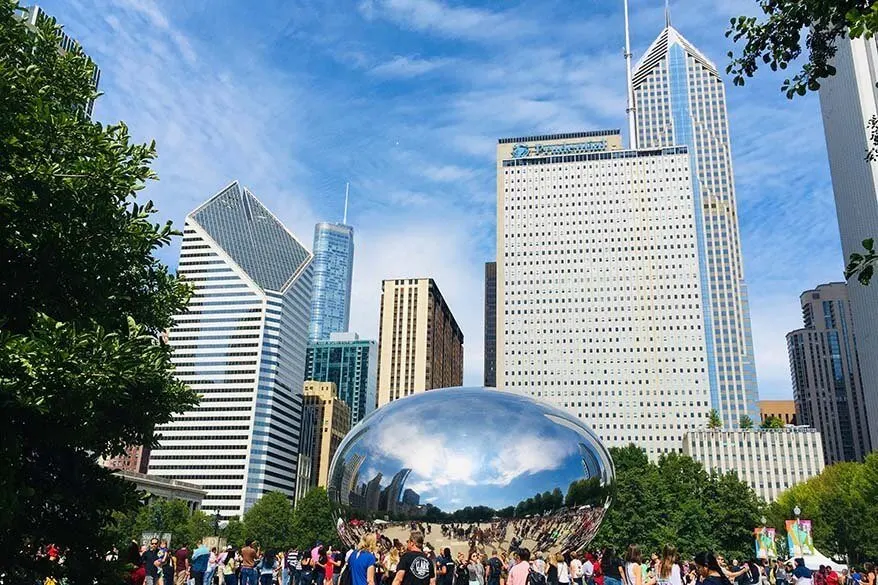 Cloud Gate (el Bean) no debe perderse en Chicago