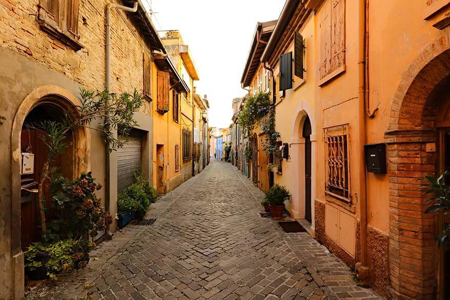 Fishermen's district Borgo San Giuliano in Rimini Italy