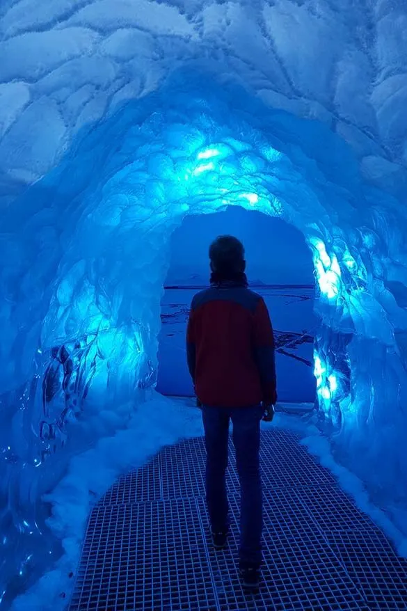 Ice Tunnel at Perlan Museum in Reykjavik