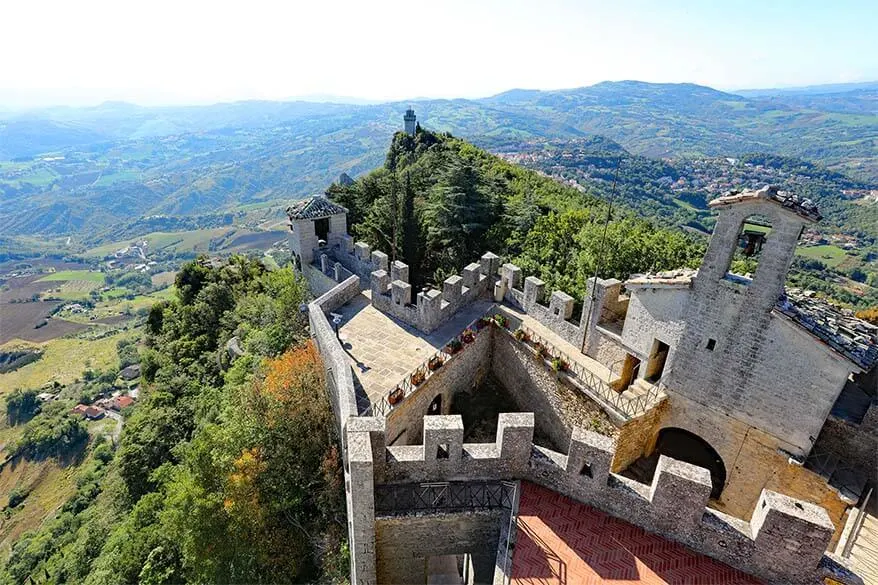 Incredible view from Cesta tower in San Marino