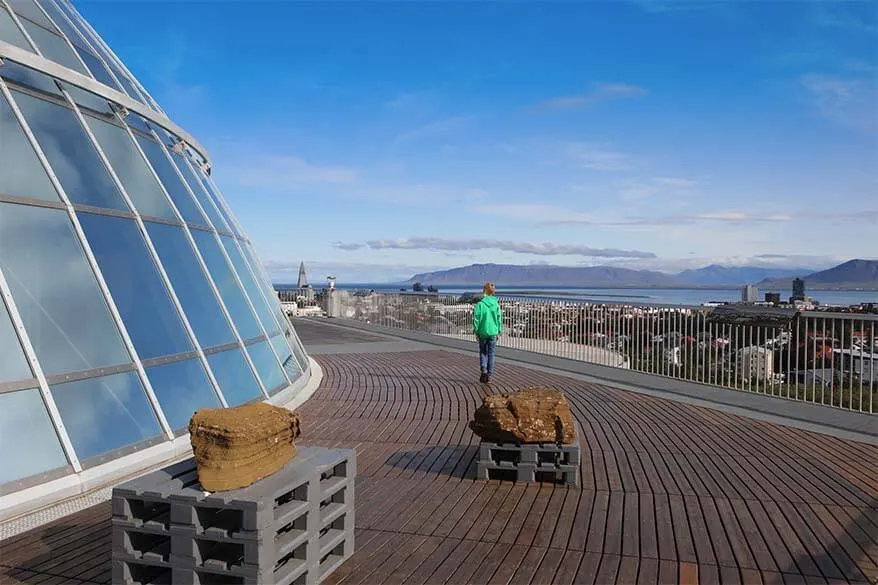 Perlan Observation Deck - best views in Reykjavik Iceland