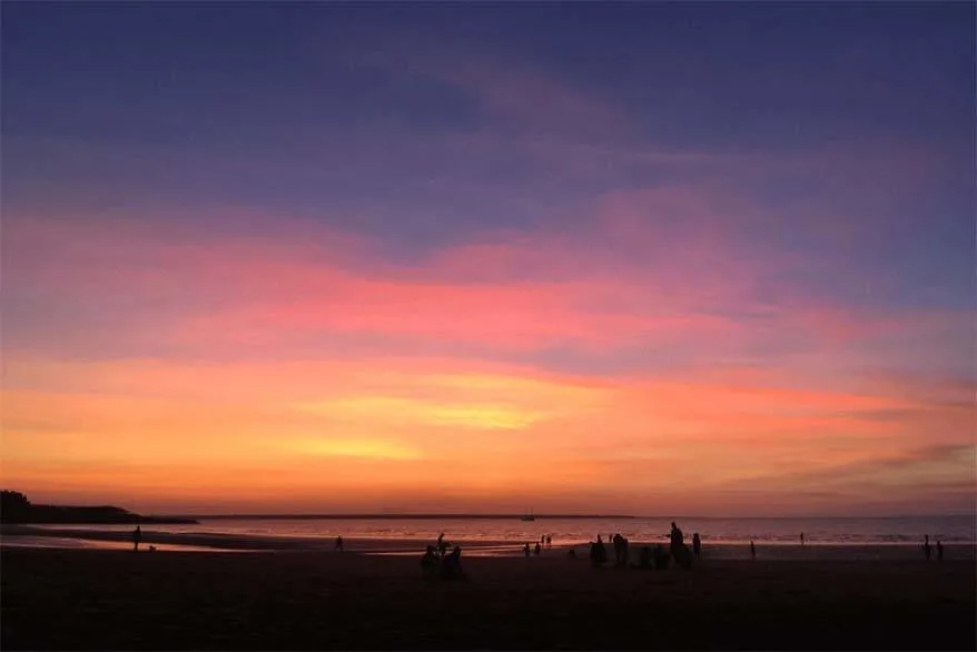 Sunset at Mindil beach in Darwin Australia