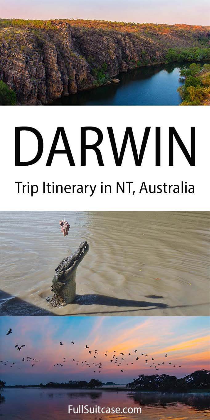Trip itinerary for visiting Darwin, Kakadu National Park, Katherine Gorge and Litchfield NP in Australia's Top End