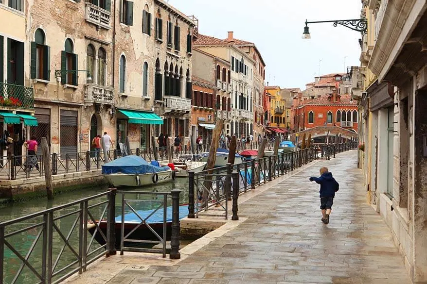 Visiting Venice with toddlers and young children