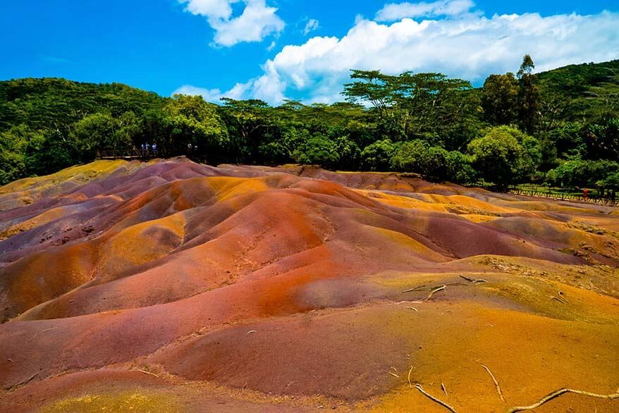 7 Colored Earth in Chamarel - one of the best places to visit in Mauritius