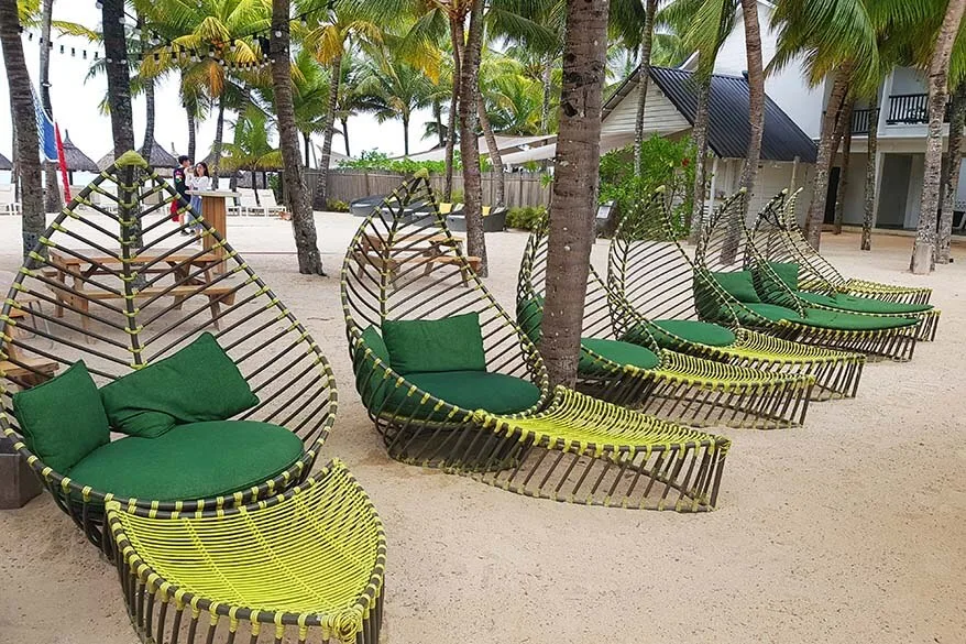 Beach at The Ravenala Attitude all inclusive resort in Mauritius