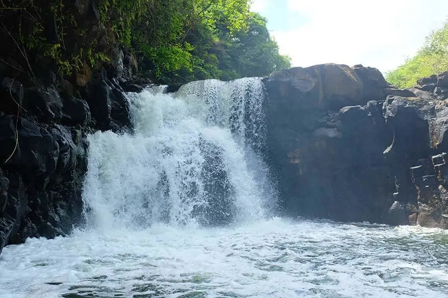 Grand River South East waterfall (GRSE) in Mauritius