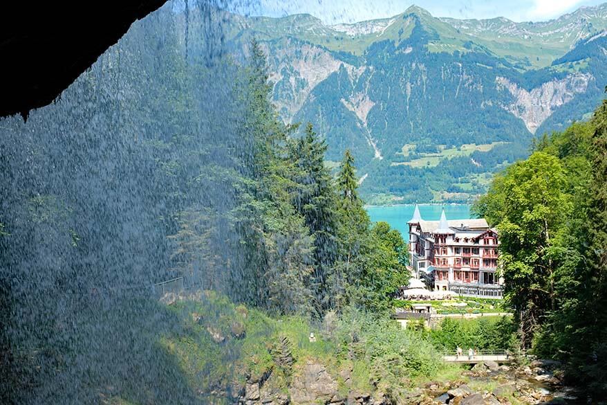 Grandhotel Giessbach and Giessbach waterfall - one of the best places to see when visiting Interlaken