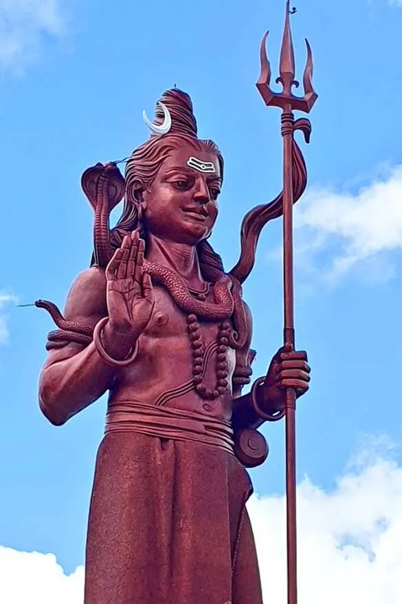 Mangal Mahadev Shiva statue at Ganga Talao in Mauritius