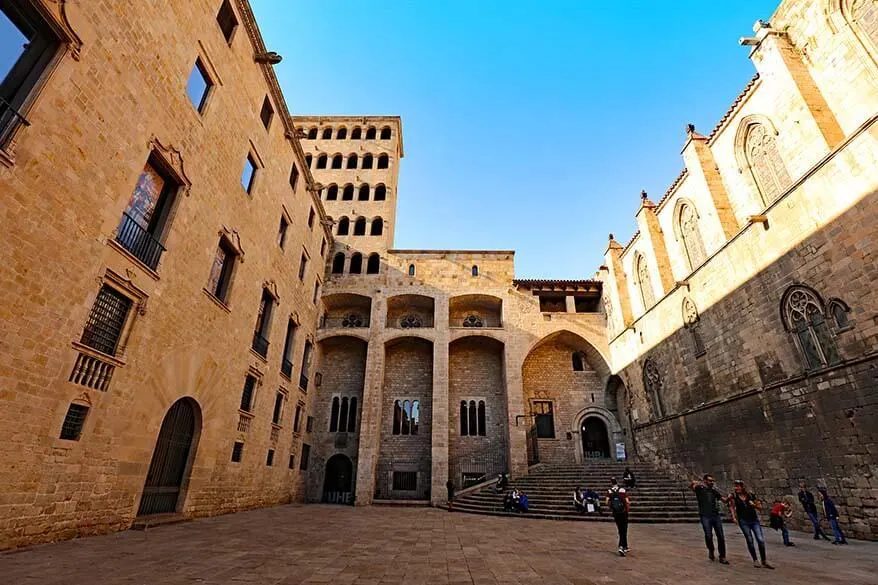 Placa del Rei and MUHBA museum in Barcelona