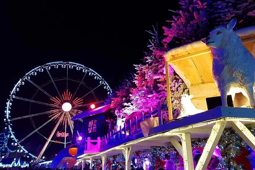 Ferris wheel at Brussels Christmas Market